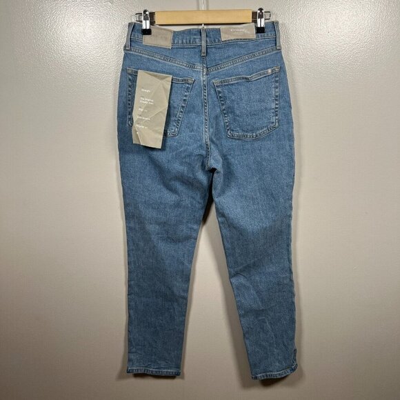 Everlane Original Cheeky Jeans Size 27 Straight Leg High Rise Light Wash Blue - Picture 2 of 10